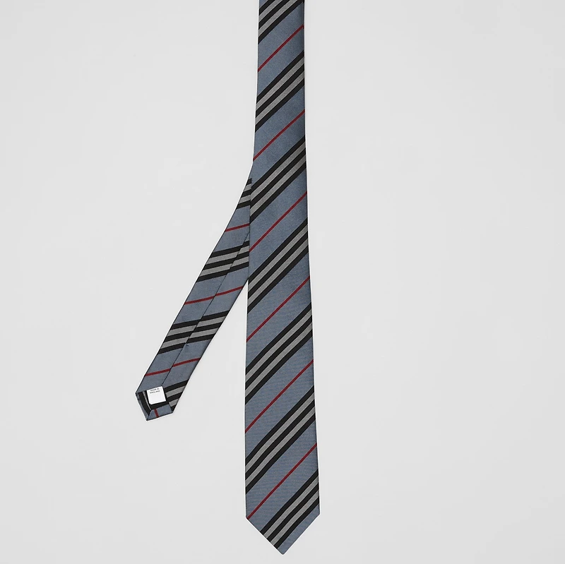 Classic Cut Icon Stripe Silk Tie in PALE BLUE - Men | Burberry® Official
