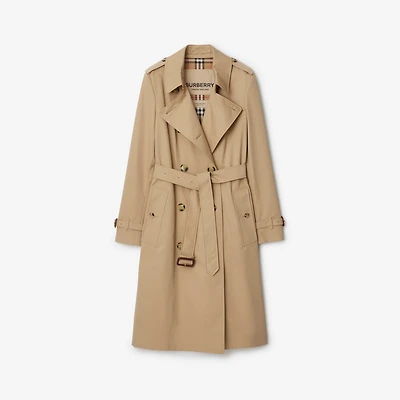 Long Chelsea Heritage Trench Coat in Honey - Women | Burberry® Official