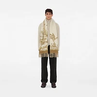Westminster Cashmere Scarf in Hay | Burberry® Official