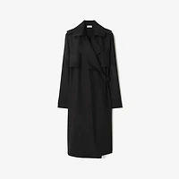 Wool Trench Dress in Black - Women | Burberry® Official