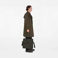 Long Cotton Nylon Trench Coat in Carob - Men | Burberry® Official