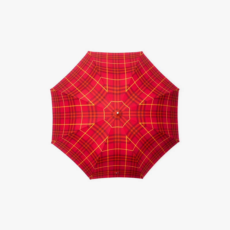 Check Umbrella in Currant | Burberry® Official