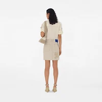 Regular Fit Silk Blend Shirt in Off white - Women | Burberry® Official