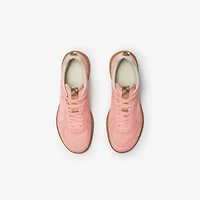 Leather Matrix Sneakers in Ditsy - Men | Burberry® Official