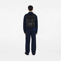 Embossed Check Backpack in Black - Men | Burberry® Official