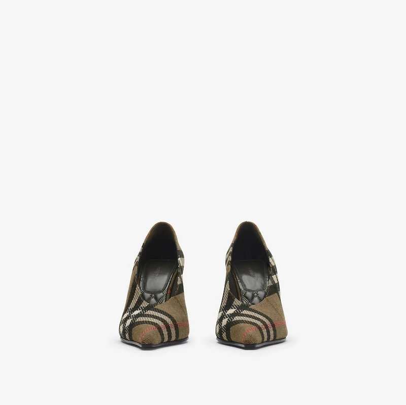 Check Cameo High Pumps​ in Brush brown - Women | Burberry® Official