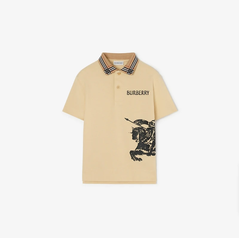 EKD Cotton Piqué Polo Shirt in Corn yellow | Burberry® Official