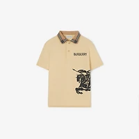 EKD Cotton Piqué Polo Shirt in Corn yellow | Burberry® Official