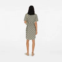 Check Cotton Shirt Dress in Husk - Women | Burberry® Official