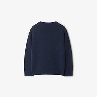 Big Ben Wool Sweater in Storm | Burberry® Official