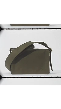 Trench Crossbody Bag in Olive - Men, Cotton Gabardine | Burberry® Official