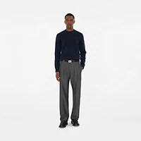 Cashmere Blend Sweater in Navy - Men | Burberry® Official