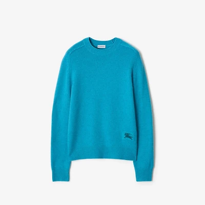 Cashmere Sweater in Atom blue - Women | Burberry® Official