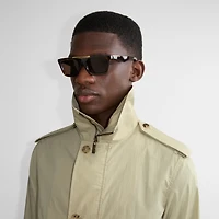 Classic Rectangular Sunglasses​ in Tortoiseshell - Men | Burberry® Official