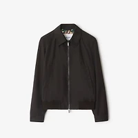 Highgrove Cotton Harrington Jacket in Cog brown - Men | Burberry® Official