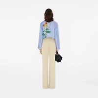 Highgrove Honeybee Silk Pyjama Shirt in Blue - Women | Burberry® Official