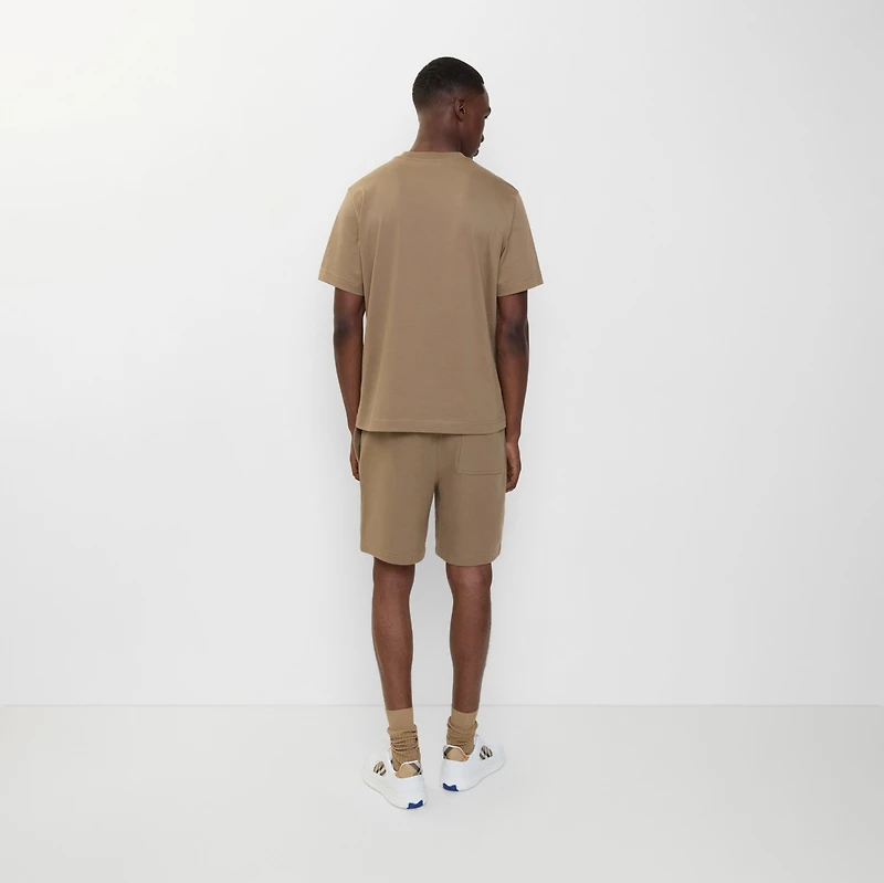 EKD Check Cotton Shorts in Clay brown - Men | Burberry® Official