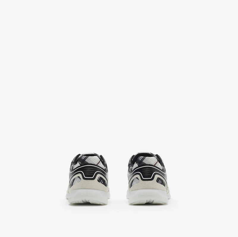 Check Matrix Sport Sneakers in White - Men | Burberry® Official