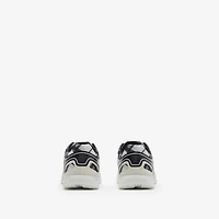Check Matrix Sport Sneakers in White - Men | Burberry® Official