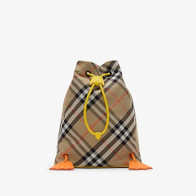 Duck Check Backpack in Sand beige - Children | Burberry® Official
