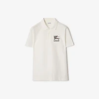 EKD Sketch Cotton Polo Shirt in Chalk white - Men | Burberry® Official