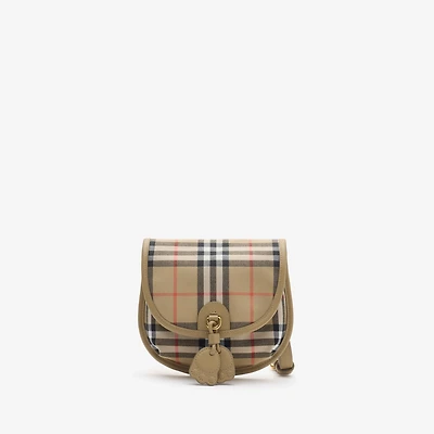 Check Crossbody Bag in Sand beige - Children | Burberry® Official