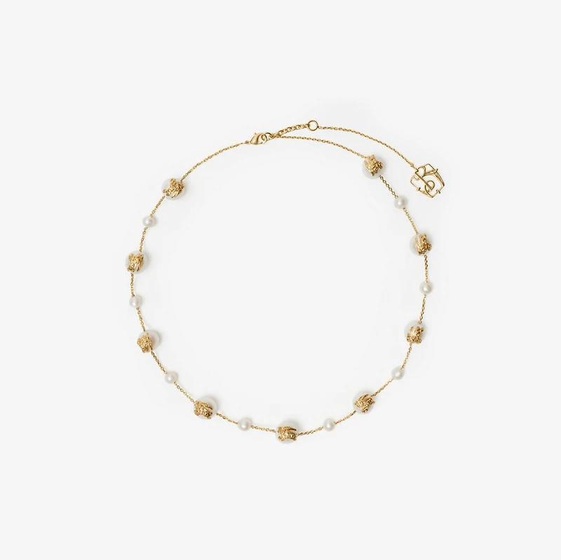 EKD Sphere Pearl Necklace in Gold/pearl - Women | Burberry® Official