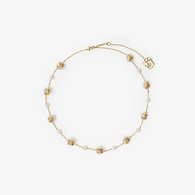 EKD Sphere Pearl Necklace​ in Gold/pearl - Women | Burberry® Official