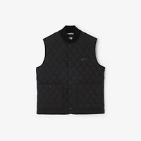 Quilted Nylon Gilet in Black - Men | Burberry® Official
