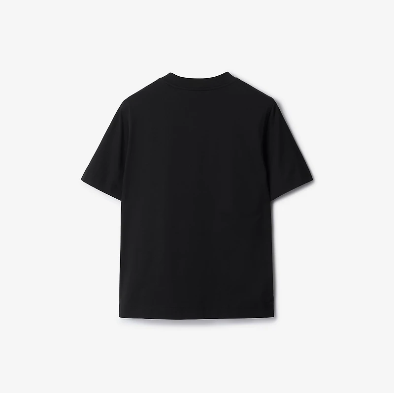 Cotton T-shirt in Black - Women | Burberry® Official