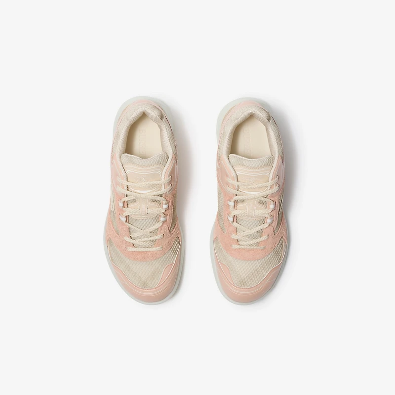Check Matrix Sport Sneakers in Clam beige - Women | Burberry® Official