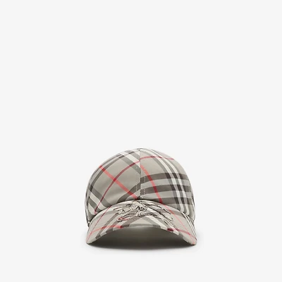 Check EKD Baseball Cap in Mauve grey - Men | Burberry® Official