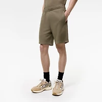 Check Piping Cotton Shorts in Finch brown - Men | Burberry® Official