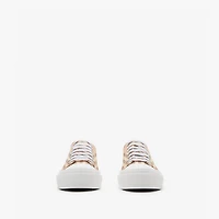 Check Sneakers in Teacup - Women, Nylon | Burberry® Official