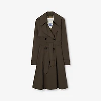 Long Gabardine Pembury Trench Coat in Estuary brown - Women | Burberry® Official