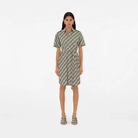 Check Mesh Mews Strap Mules​ in Artichoke - Women | Burberry® Official