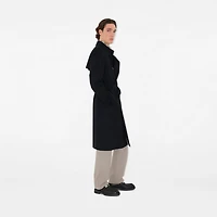 Long Kensington Heritage Trench Coat in Black - Men, Cotton Gabardine | Burberry® Official