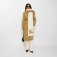 Reversible EKD Cashmere Scarf in Pebble white | Burberry® Official