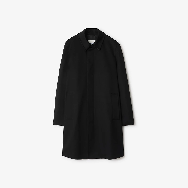 Mid-length Cashmere Car Coat in Black - Men | Burberry® Official