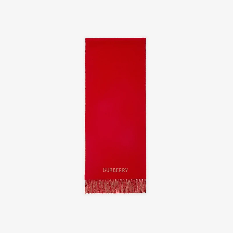 Reversible EKD Cashmere Scarf in Pillar/camel | Burberry® Official