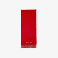 Reversible EKD Cashmere Scarf in Pillar/camel | Burberry® Official