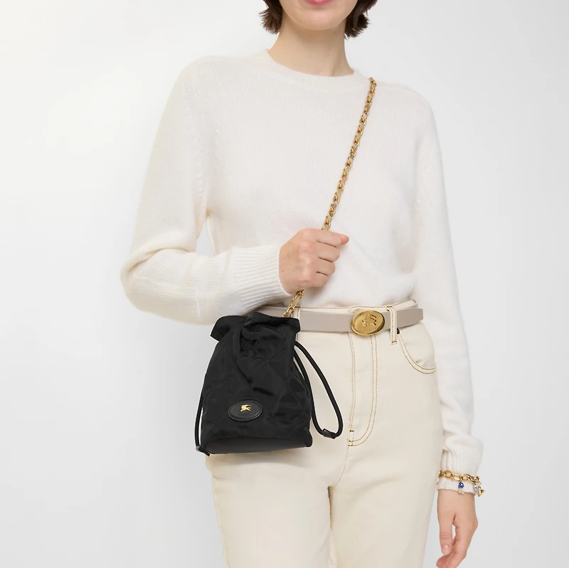 Horseshoe Chain Pouch in Black - Women | Burberry® Official