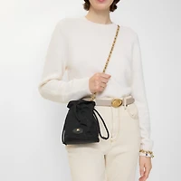Horseshoe Chain Pouch in Black - Women | Burberry® Official