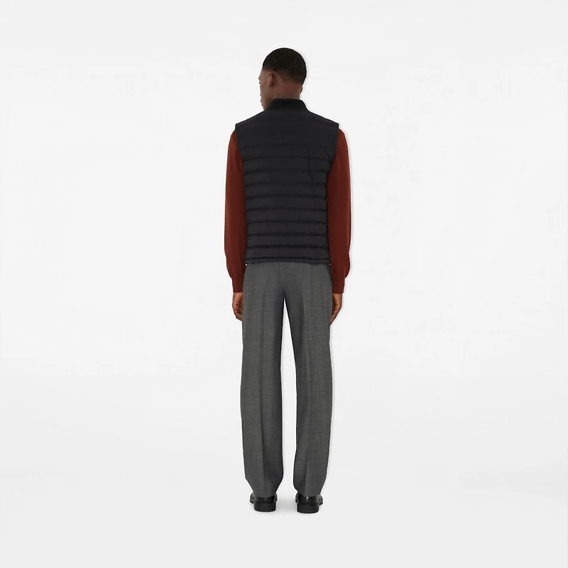 Nylon Puffer Gilet in Black - Men | Burberry® Official