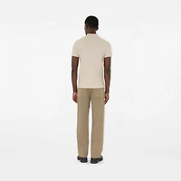 Cotton Polo Shirt in Clam - Men | Burberry® Official
