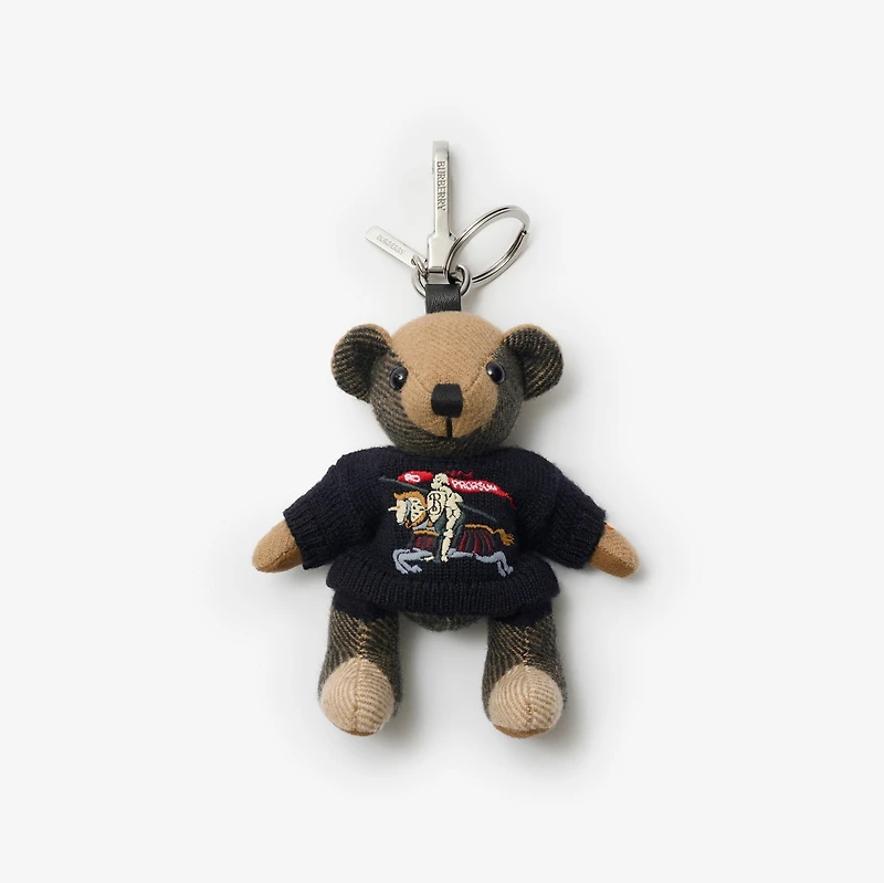 Thomas Bear Charm in British blue - Men | Burberry® Official