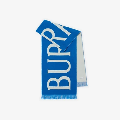 Logo Wool Scarf in Knight | Burberry® Official