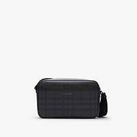 City Check Crossbody Bag in Navy - Men, Cotton, Technical | Burberry® Official