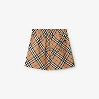 Check Shorts in Sand - Women