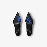 Leather Cotswolds Low Pumps in Black - Women | Burberry® Official